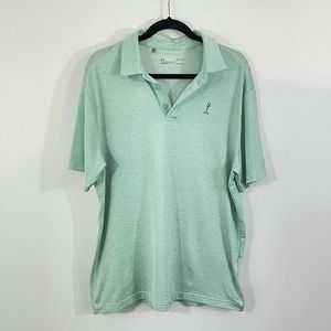 Under Armour Green Heatgear Loose Fit Polo Shirt
